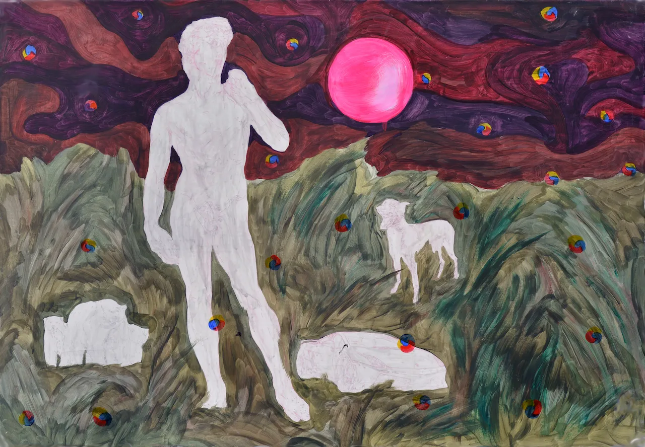 A Strange World, Ryu Sung Chul, 2012, Acrylic on canvas, 90 x 116 cm.jpg