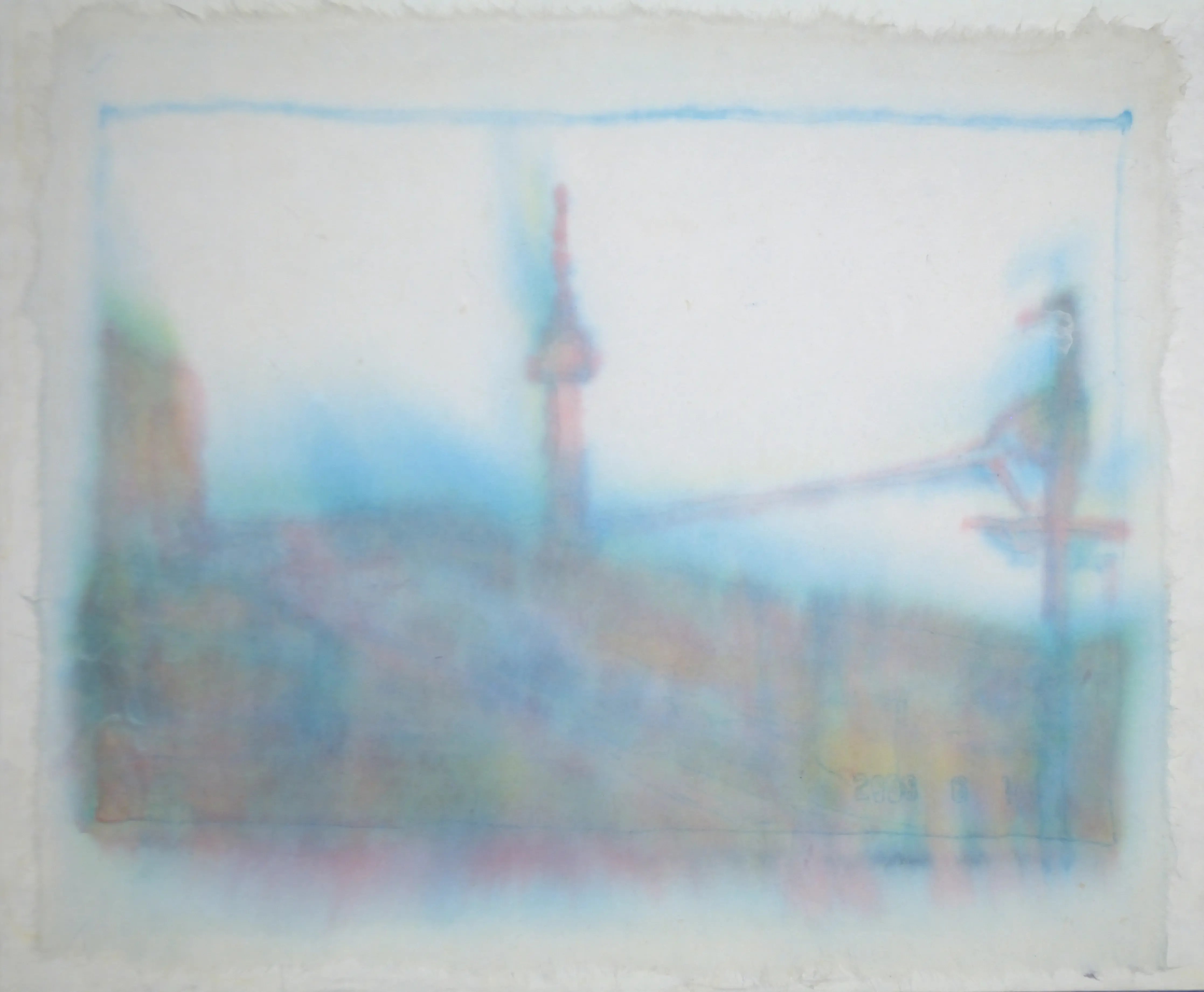 Blur-1-Memory of Hometown, 2021, Acrylic on paper(hanji), 30 x 37 cm.webp