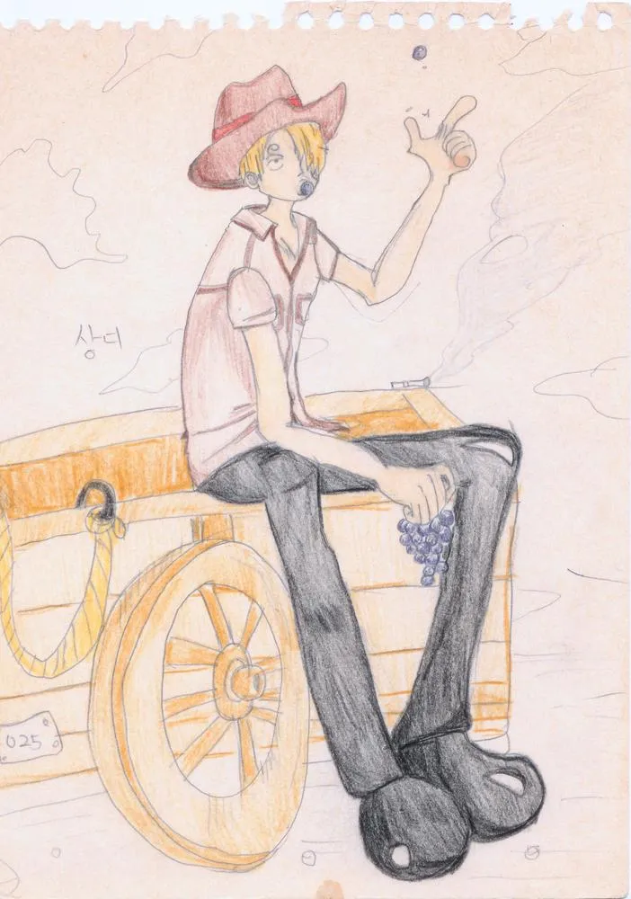 Cartoon-09, Ryu Sung Chul, 1997, color pencile on papaer 210 x 297 mm.jpg