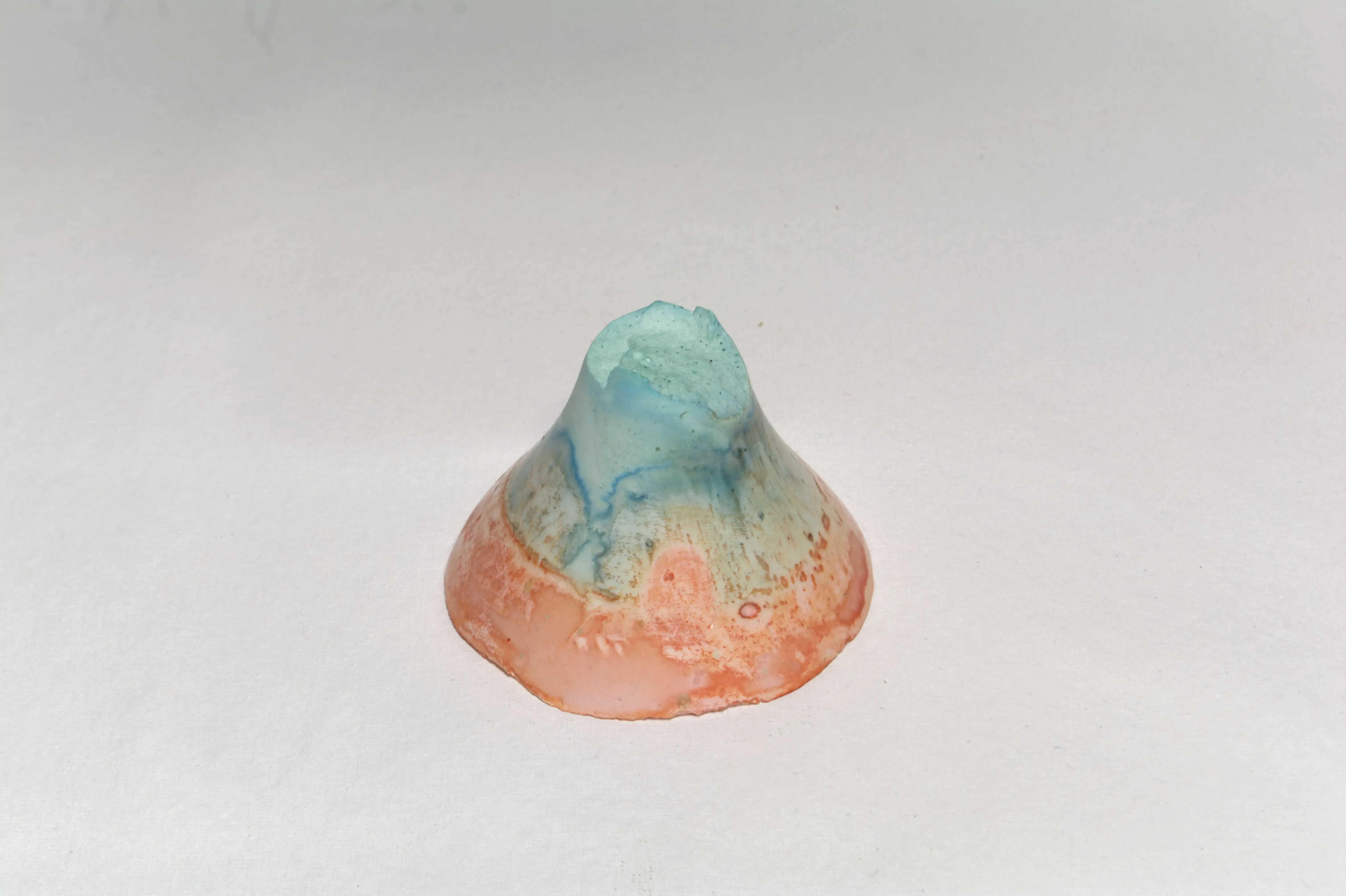 Coca-Cola bottle upper part-2, 2022, Plaster, pigments, acrylic coating.webp