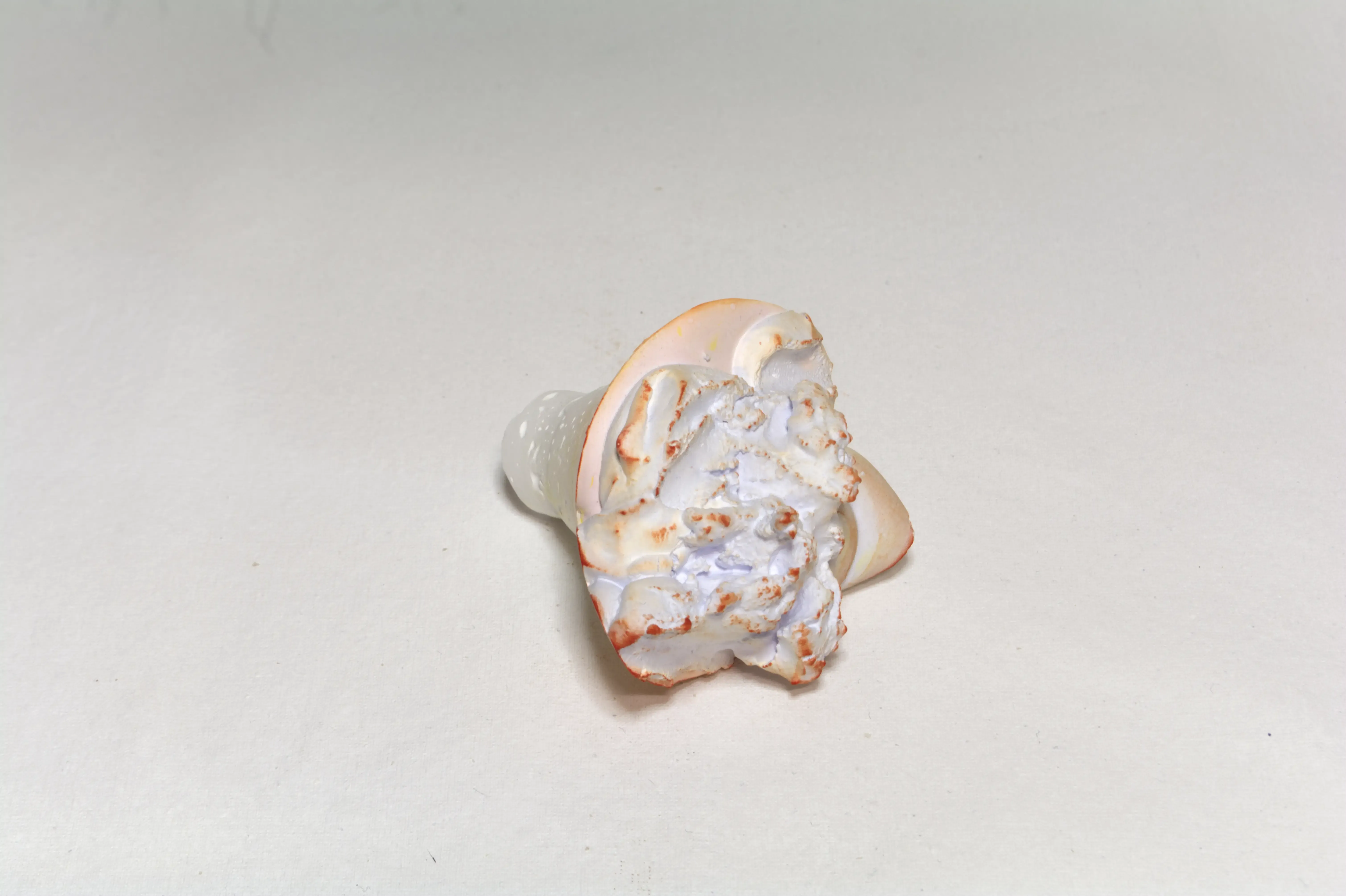 Coca-Cola bottle upper part-3-1, 2022, Plaster, pigments, acrylic coating.webp