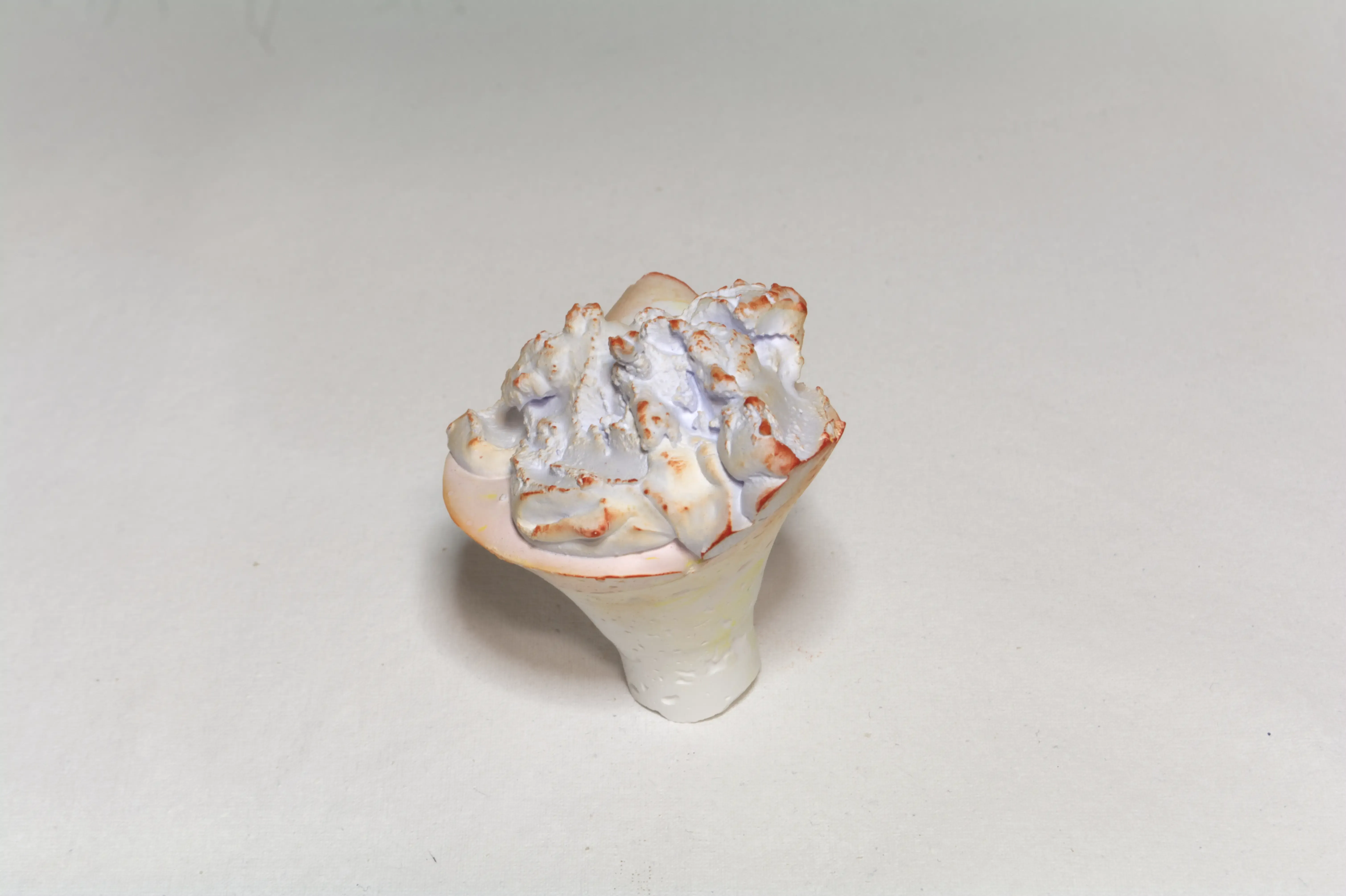 Coca-Cola bottle upper part-3-3, 2022, Plaster, pigments, acrylic coating.webp