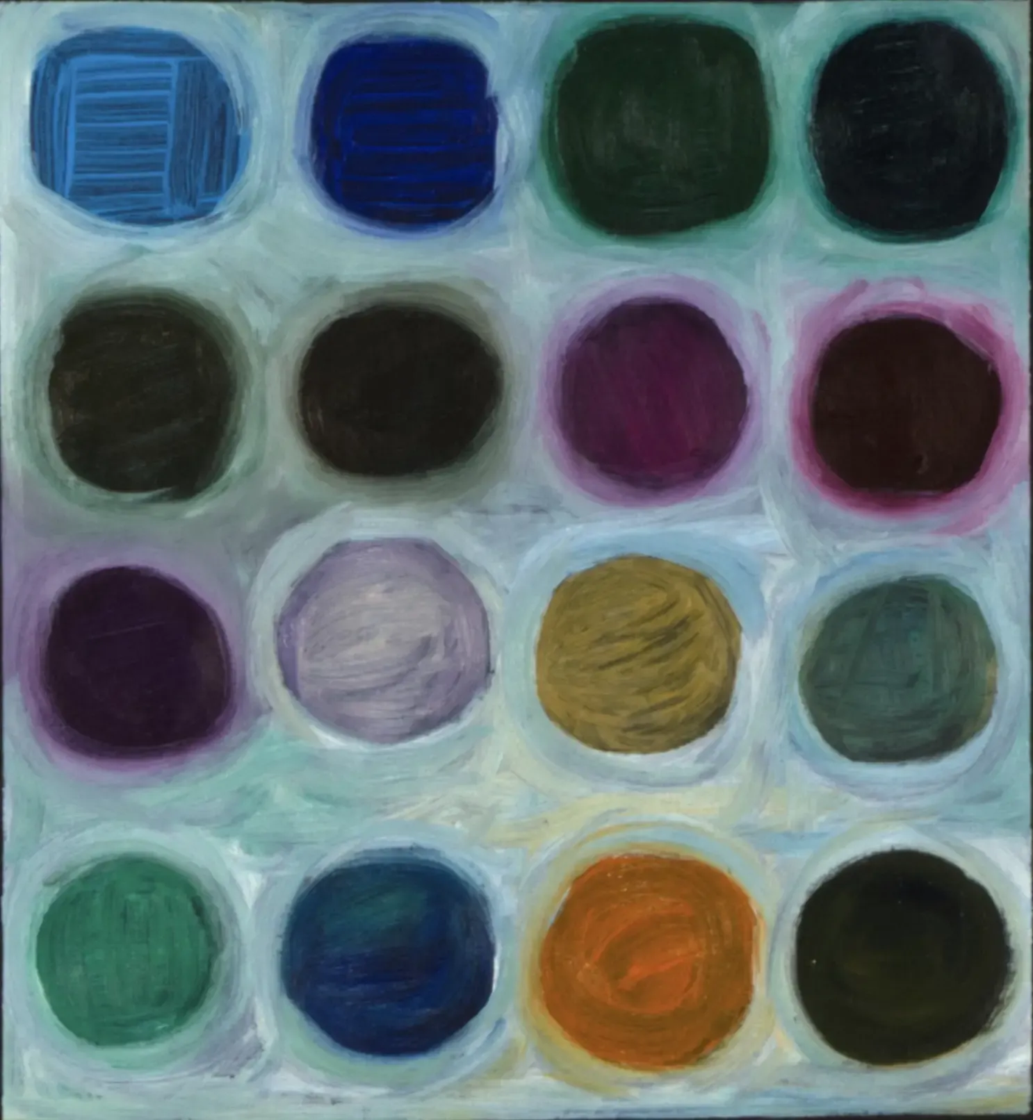 Colors-06, 2022, Acrylic, oil on paper(hanji), 20 x 18.5 cm.webp