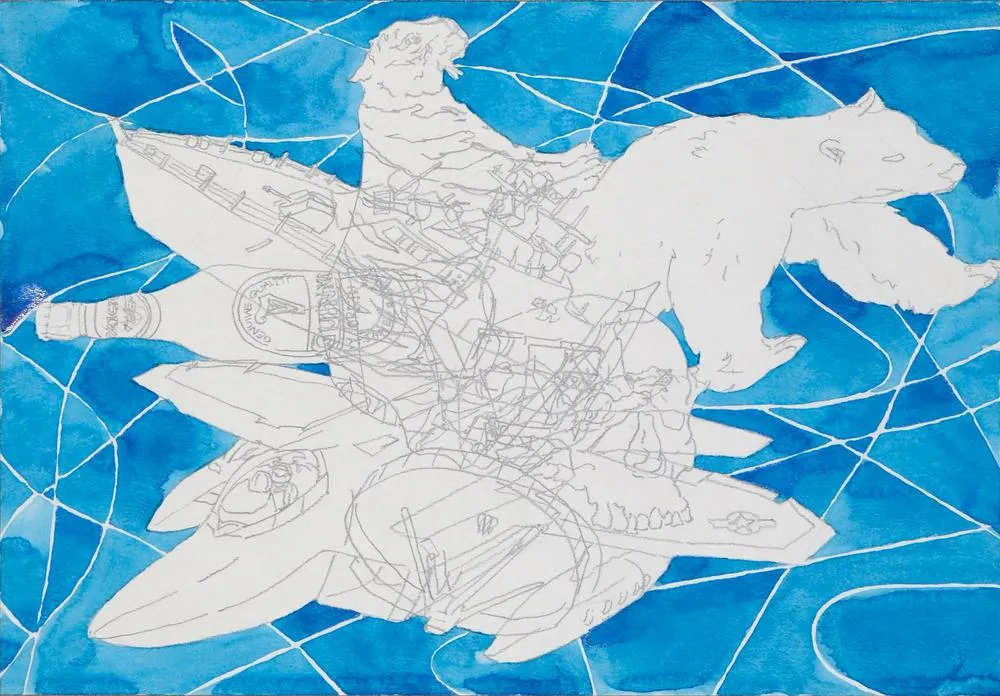 Drawing 01, Ryu Sung Chul, 2013, Pencil and color on paper.jpg