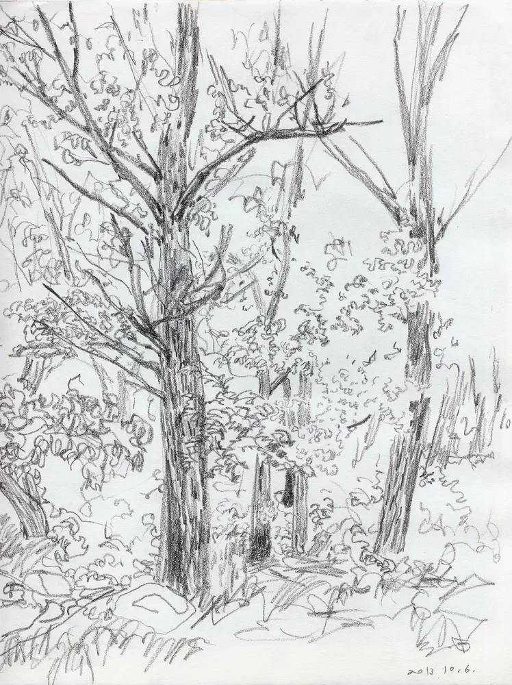 Drawing 07, Ryu Sung Chul, 2013, Pencil and color on paper.jpg