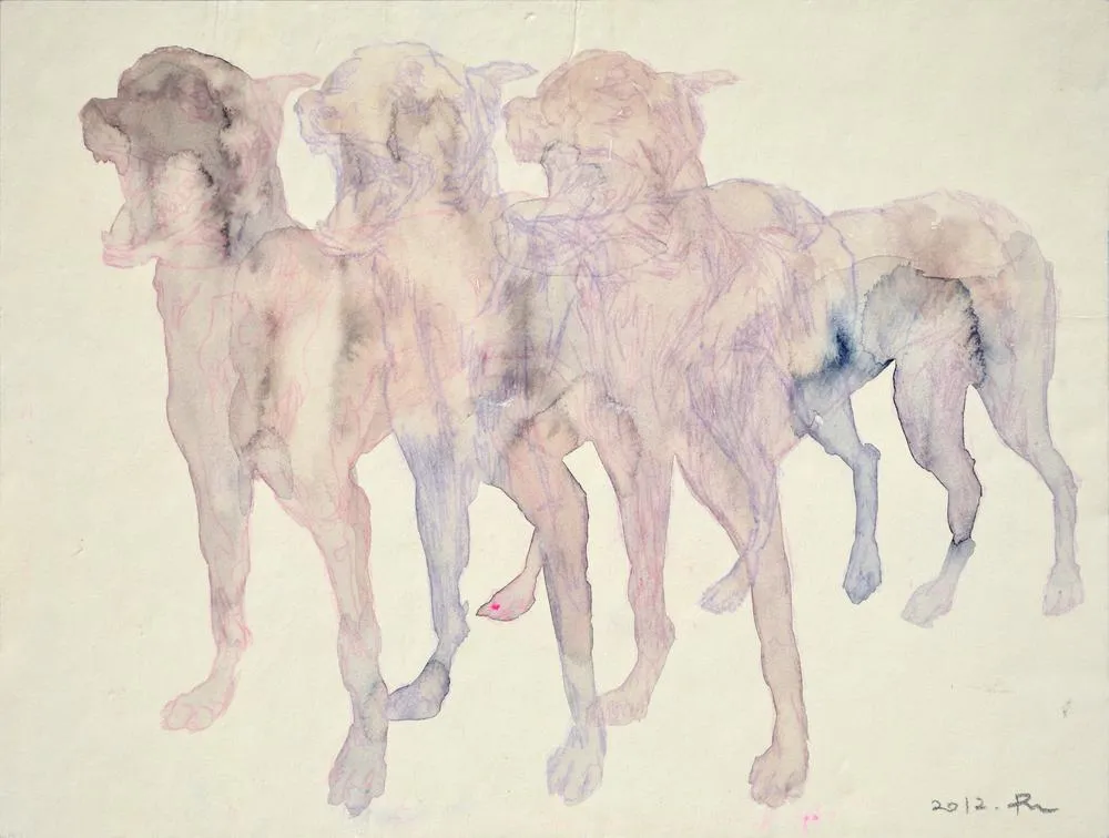 Drawing 09, Ryu Sung Chul, 2012, Pencil and color on paper.jpg