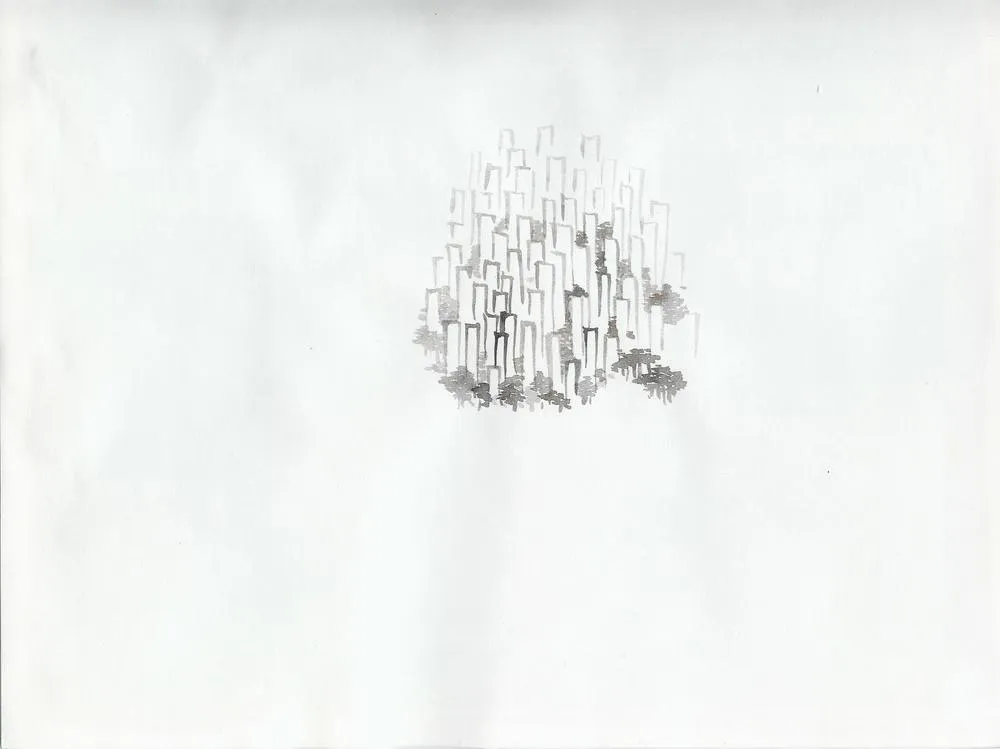 Drawing 103, Ryu Sung Chul, 2013, Pencil and color on paper.jpg