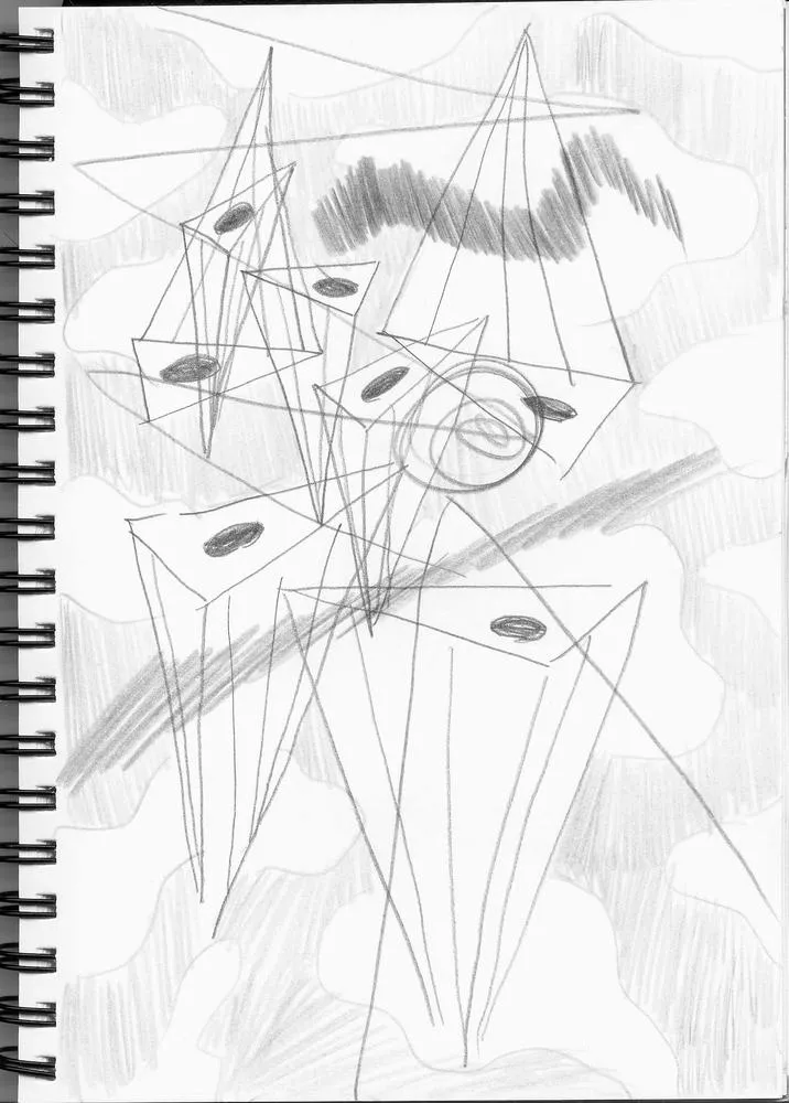 Drawing 30, 2014, Pencil and color on paper.jpg