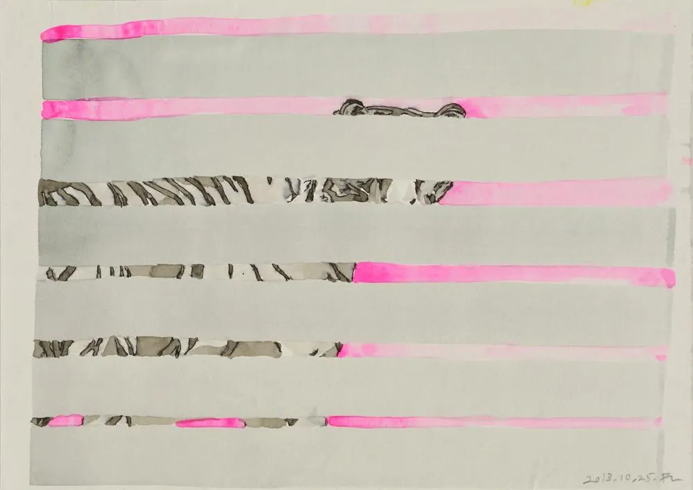 Drawing 31, Ryu Sung Chul, 2013, Pencil and color on paper.jpg