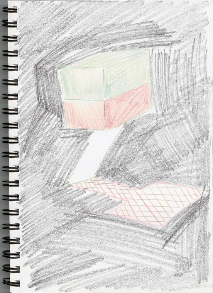 Drawing 32, 2014, Pencil and color on paper.jpg