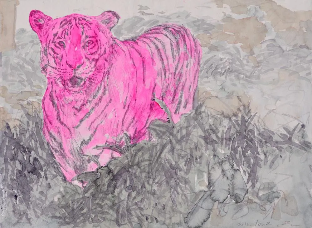 Drawing 32, Ryu Sung Chul, 2013, Pencil and color on paper.jpg