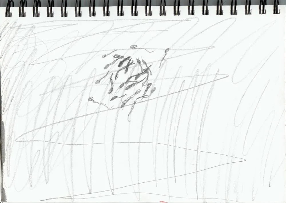 Drawing 33, 2014, Pencil and color on paper.jpg