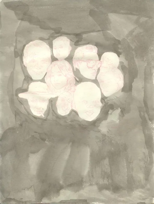 Drawing 35, Ryu Sung Chul, 2013, Pencil and color on paper.jpg