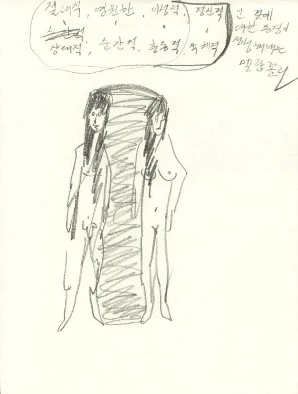 Drawing 55, Ryu Sung Chul, 2012, Pencil and color on paper.jpg