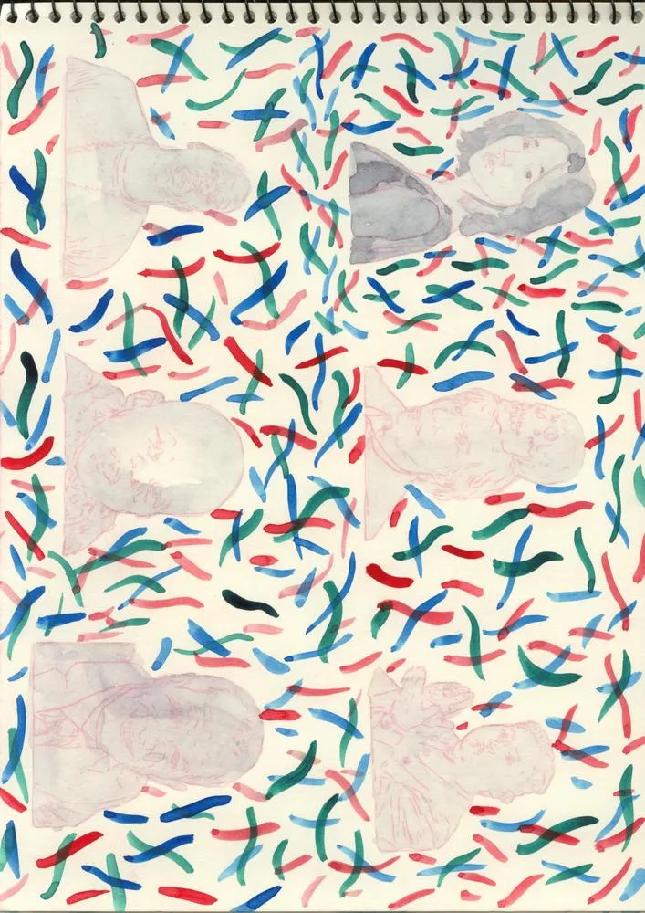 Drawing 66, Ryu Sung Chul, 2012, Pencil and color on paper.jpg