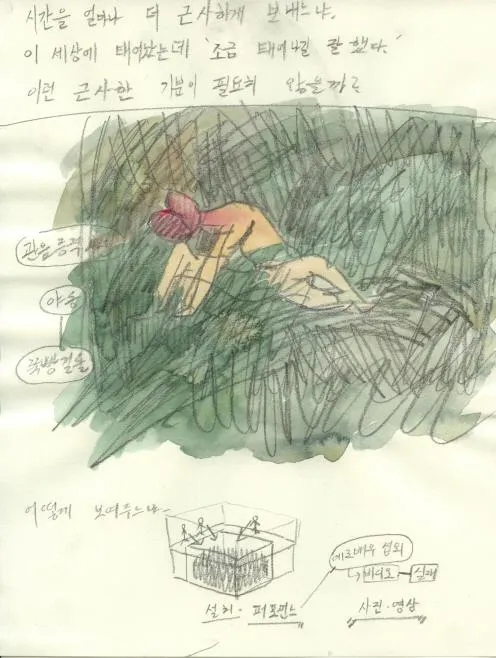 Drawing 72, Ryu Sung Chul, 2012, Pencil and color on paper.jpg