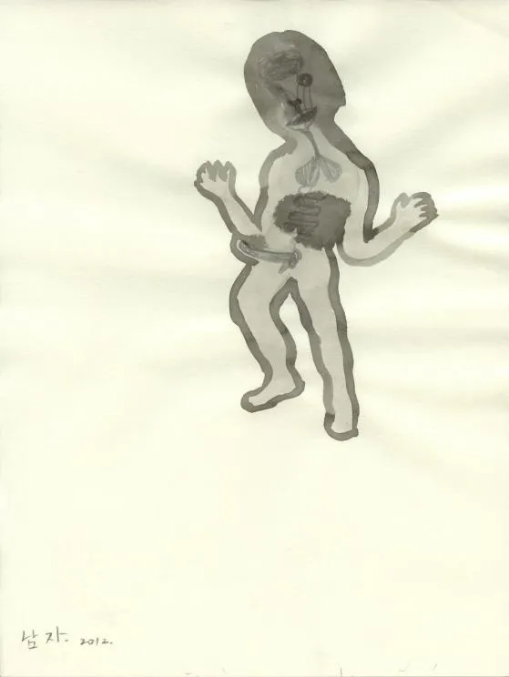 Drawing 76, Ryu Sung Chul, 2012, Pencil and color on paper.jpg