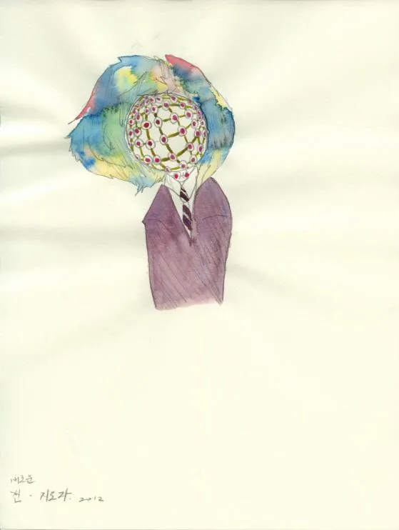 Drawing 77, Ryu Sung Chul, 2012, Pencil and color on paper.jpg