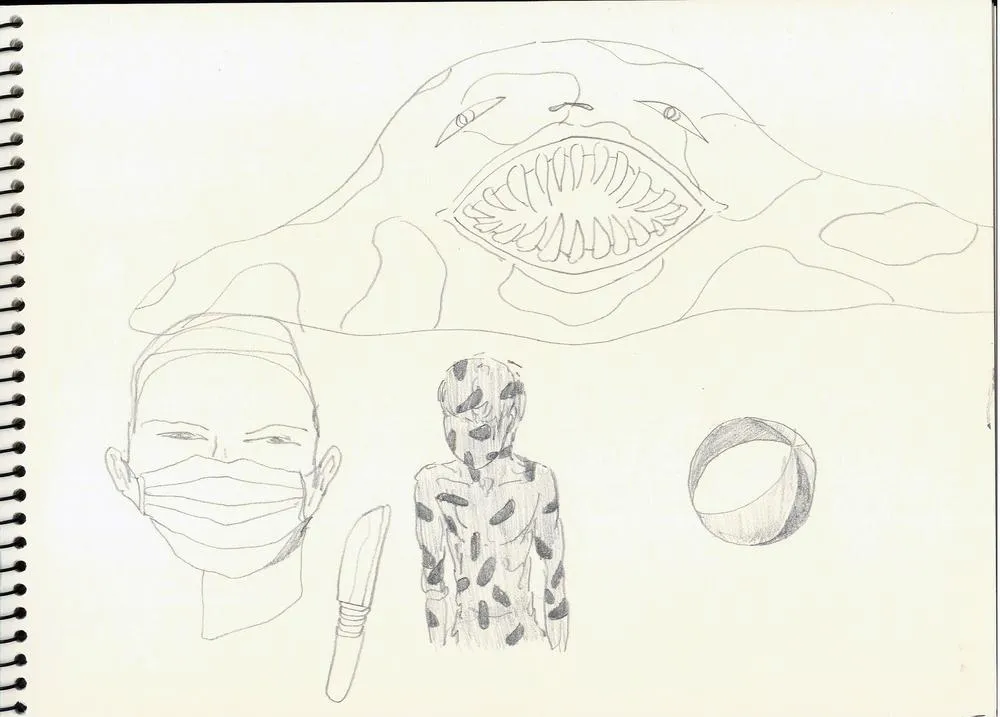 Drawing 77, Ryu Sung Chul, 2013, Pencil and color on paper.jpg