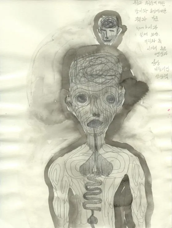 Drawing 79, Ryu Sung Chul, 2012, Pencil and color on paper.jpg