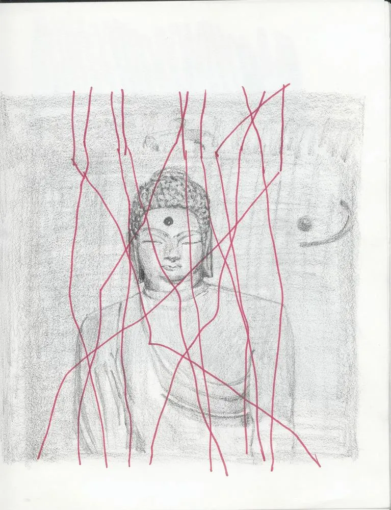 Drawing 90, Ryu Sung Chul, 2013, Pencil and color on paper.jpg