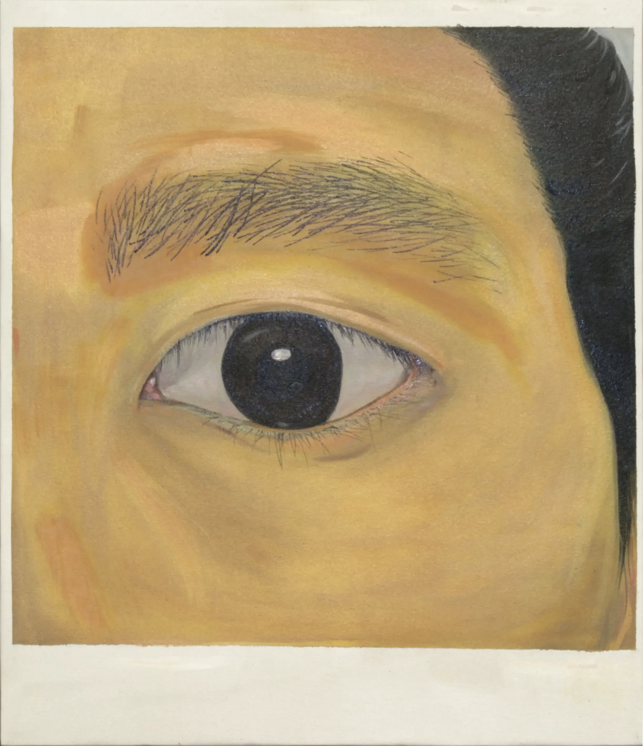 Eyes, 2022, Acrylic, pigment on canvas, 53 x 45.5 cm.webp