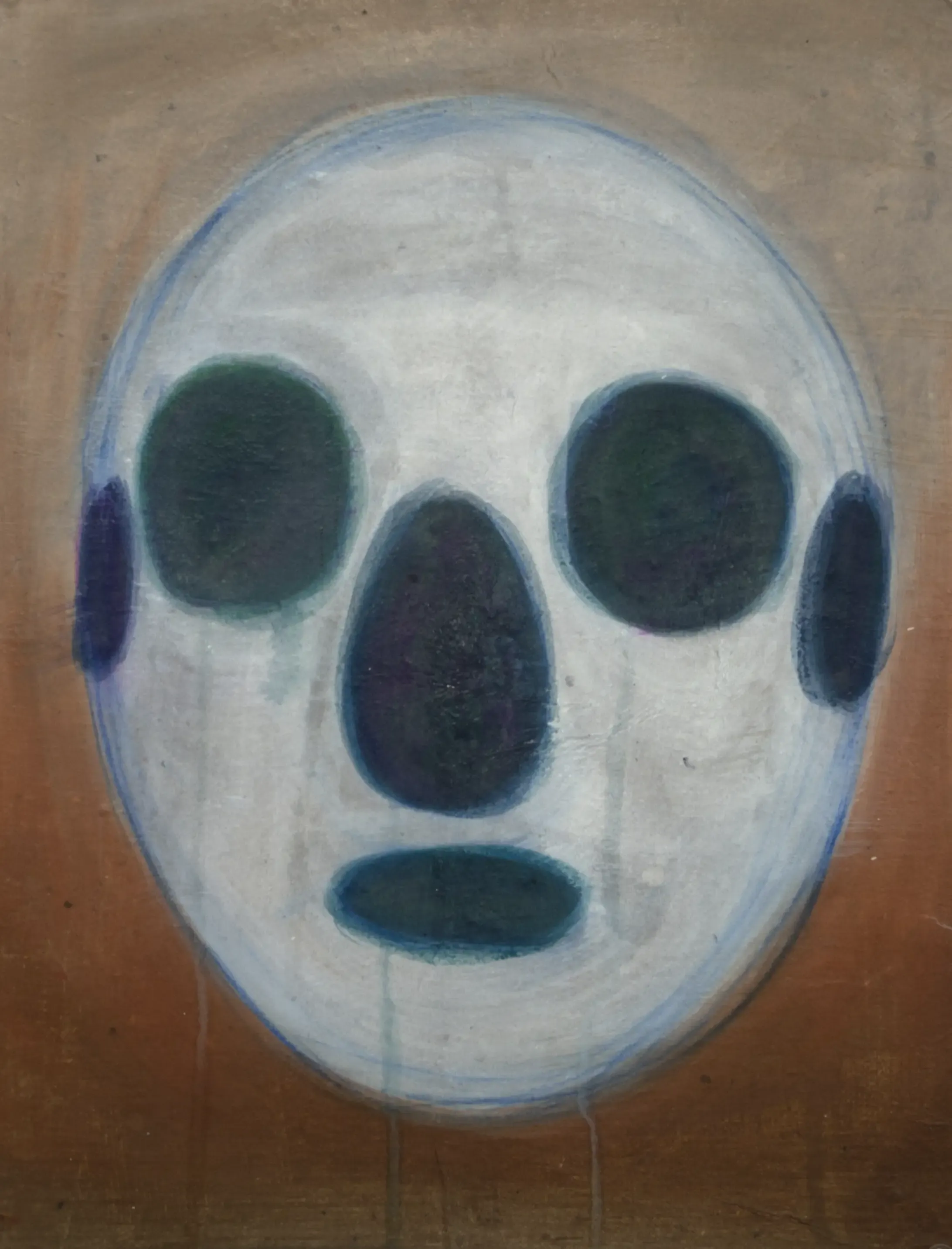 Face, 2022, Pigment, acrylic on papaer, 40 x 30 cm.webp