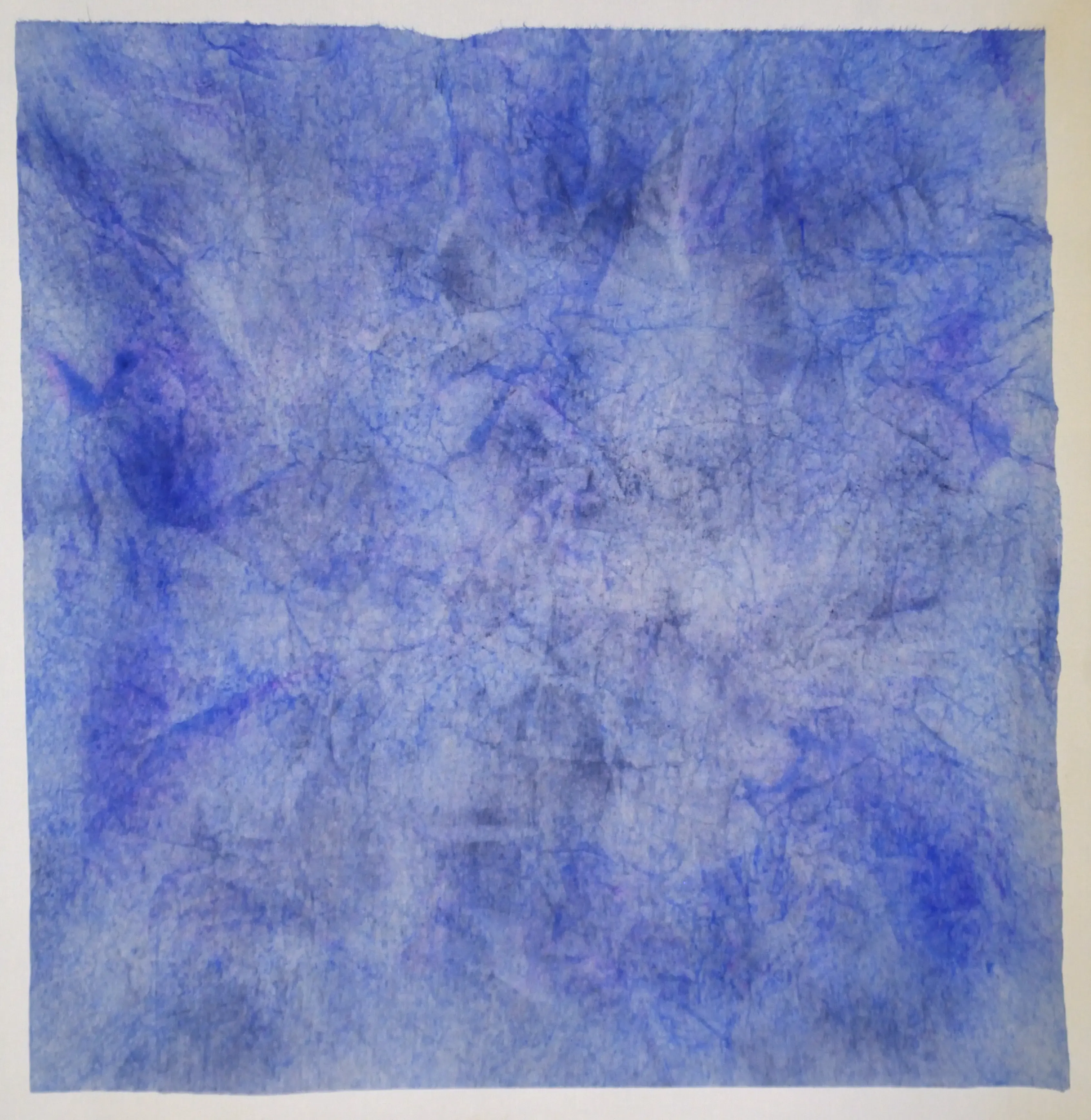 Geographical Fold-1, 2021, Pastel, acrylic on paper(hanji), 48 x 48 cm.webp