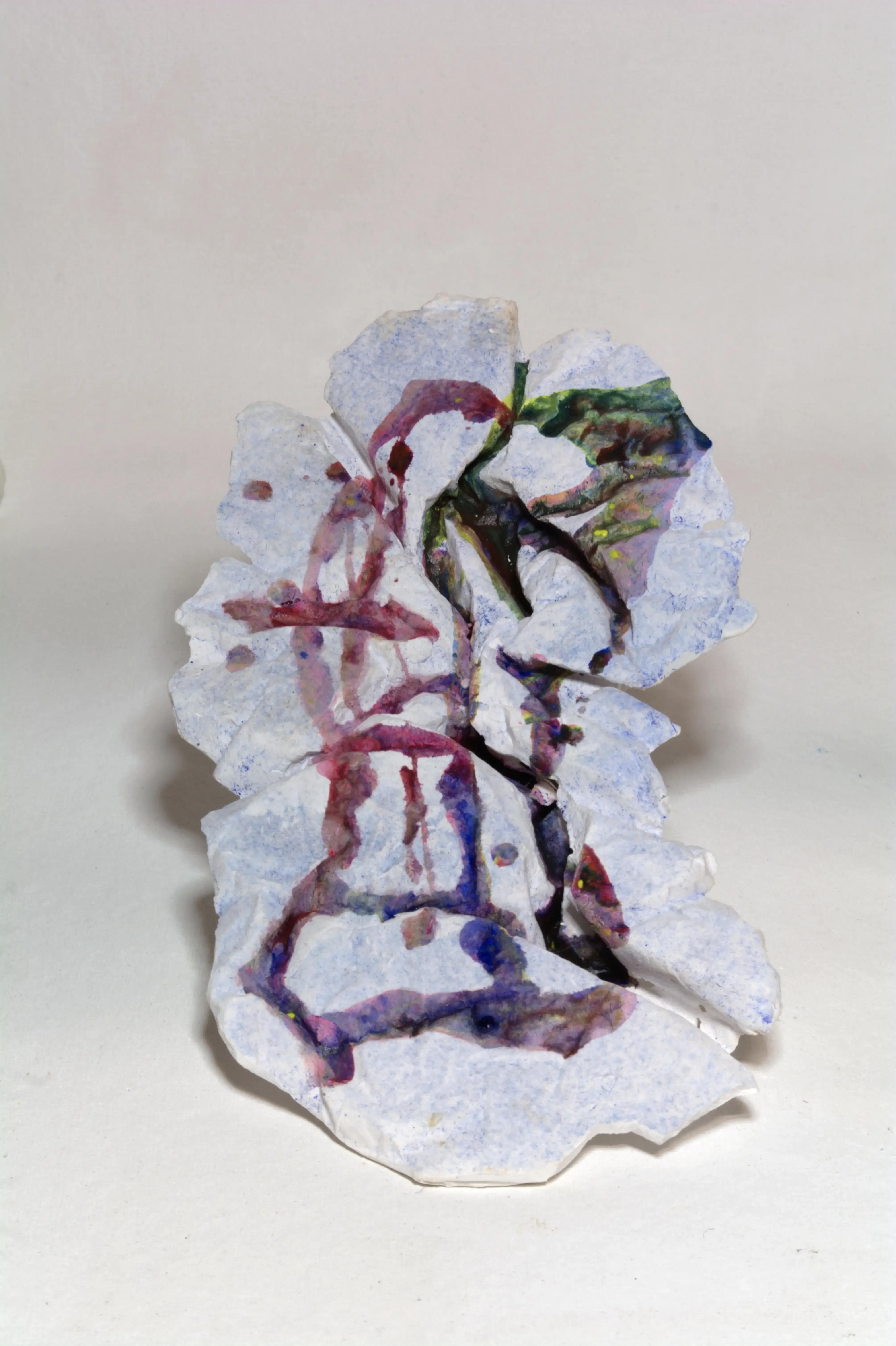 Geography-2-Folded Landscape-(주름진 풍경)-2-(1), 2022, Plaster, acrylic.webp