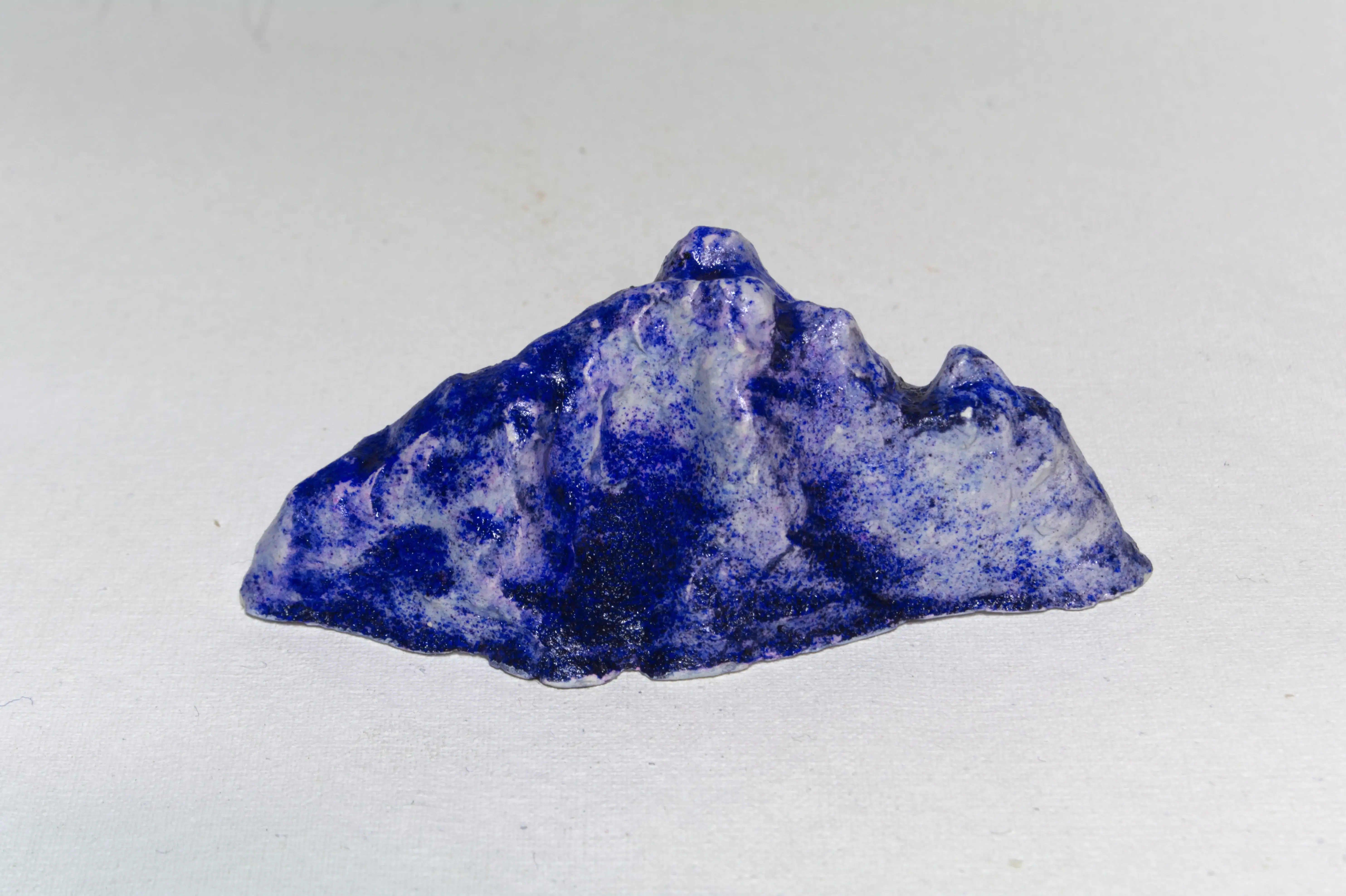 Geography-3-Blue mountain-(2), 2022, Clay, pastel, acrylic.webp