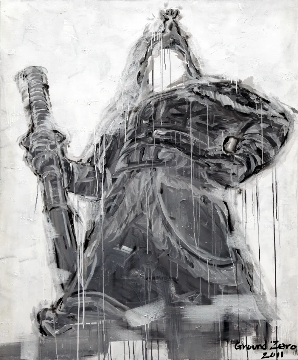 Ground Zero, Ryu Sung Chul, 2011, Acryl on canvas, 160 x 130cm.webp