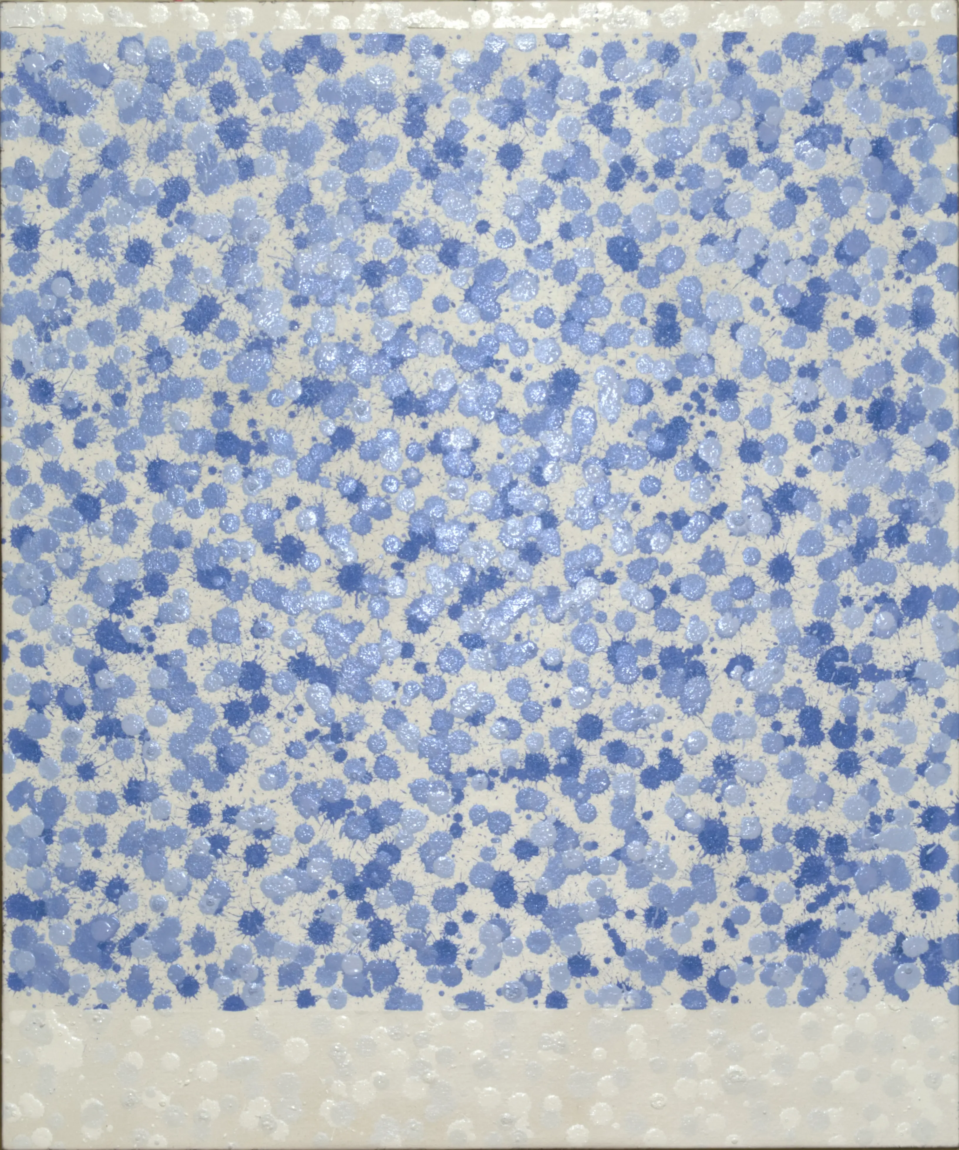 Lights-Blue Sky, 2022, Acrylic, pigment on canvas 72.5 x 60.5 cm, .webp