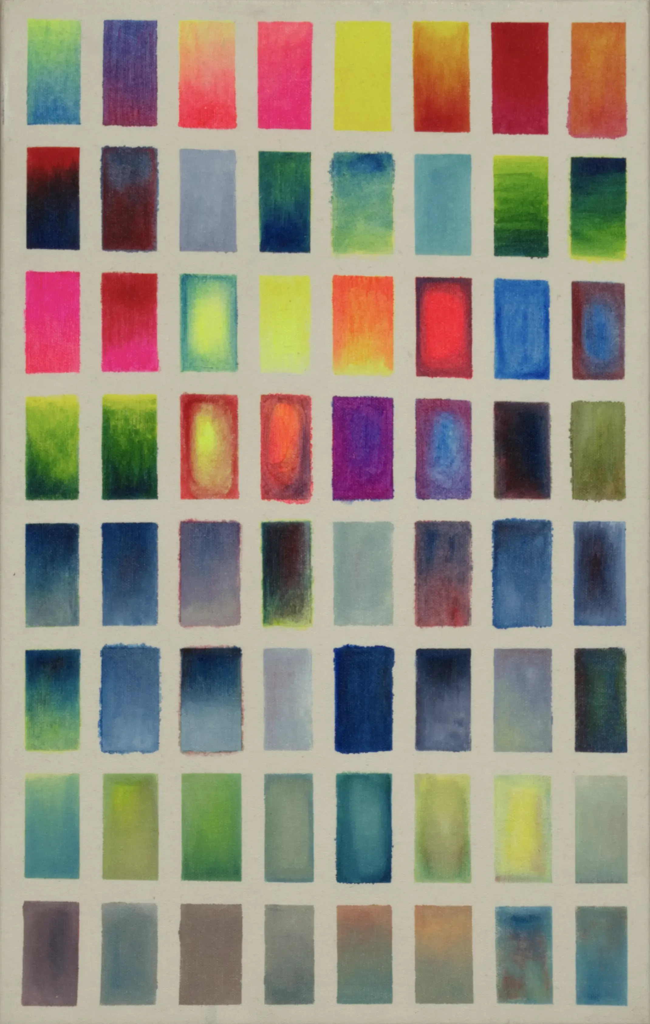Lights-Color Test-01, 2021, Acrylic on canvas, 52.5 x 33 cm.webp