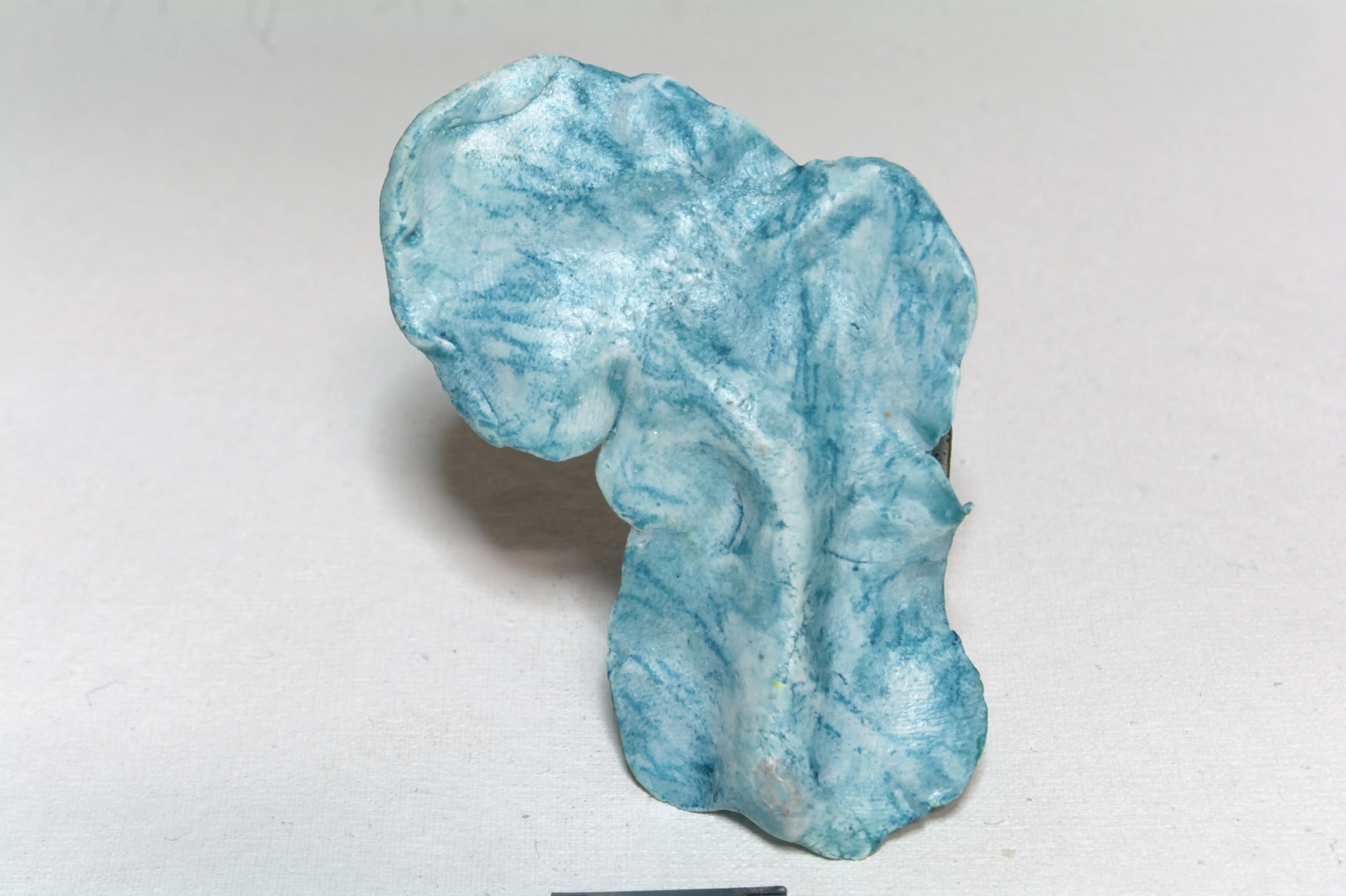 Mood-10-Leaf 01-2, 2021, Clay, pastel, acrylic.webp