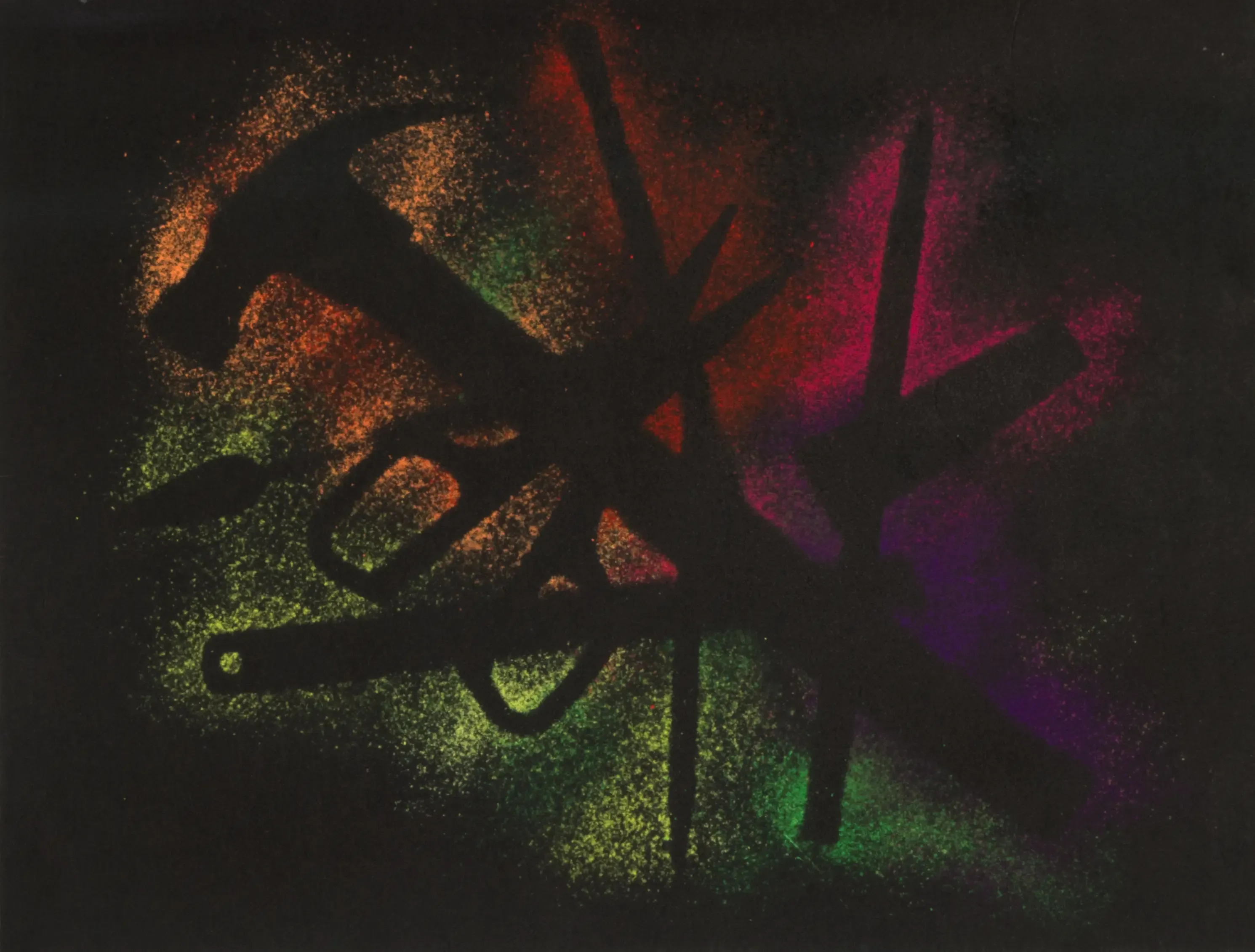 Objects-06, 2022, Pastel, acrylic on paper(hanji), 30 x 39.5 cm.webp