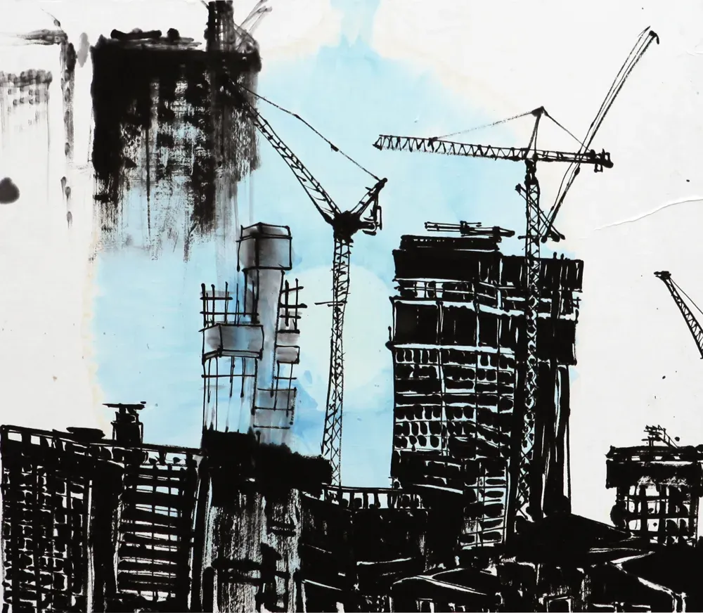 Possibility (가능성) 01, Ryu Sung Chul, 2011, Korean ink and pigment on paper.webp