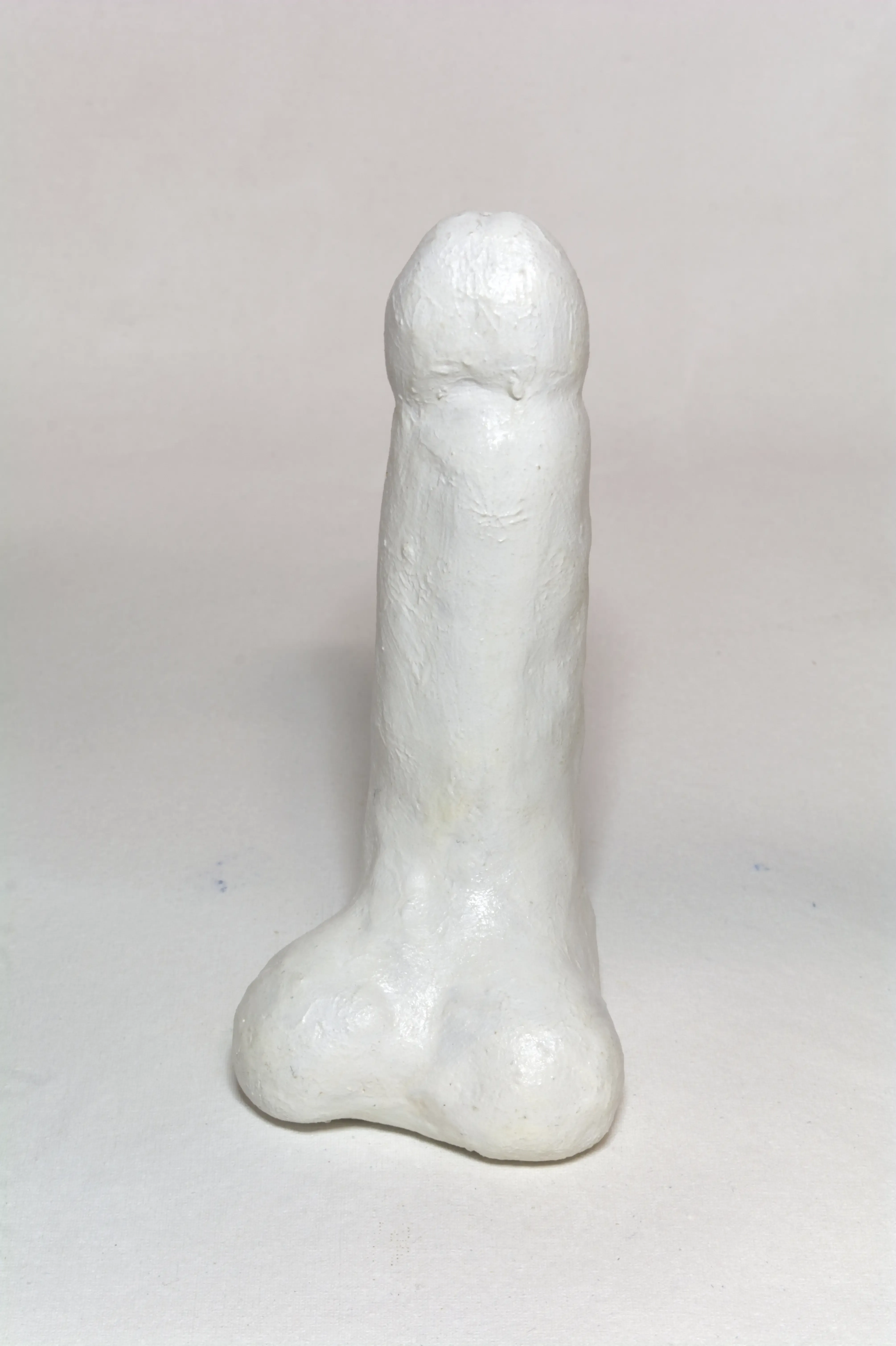 Size is matter-3-Erected pennis-1-(1), 2022, Clay, gesso,  acrylic.webp