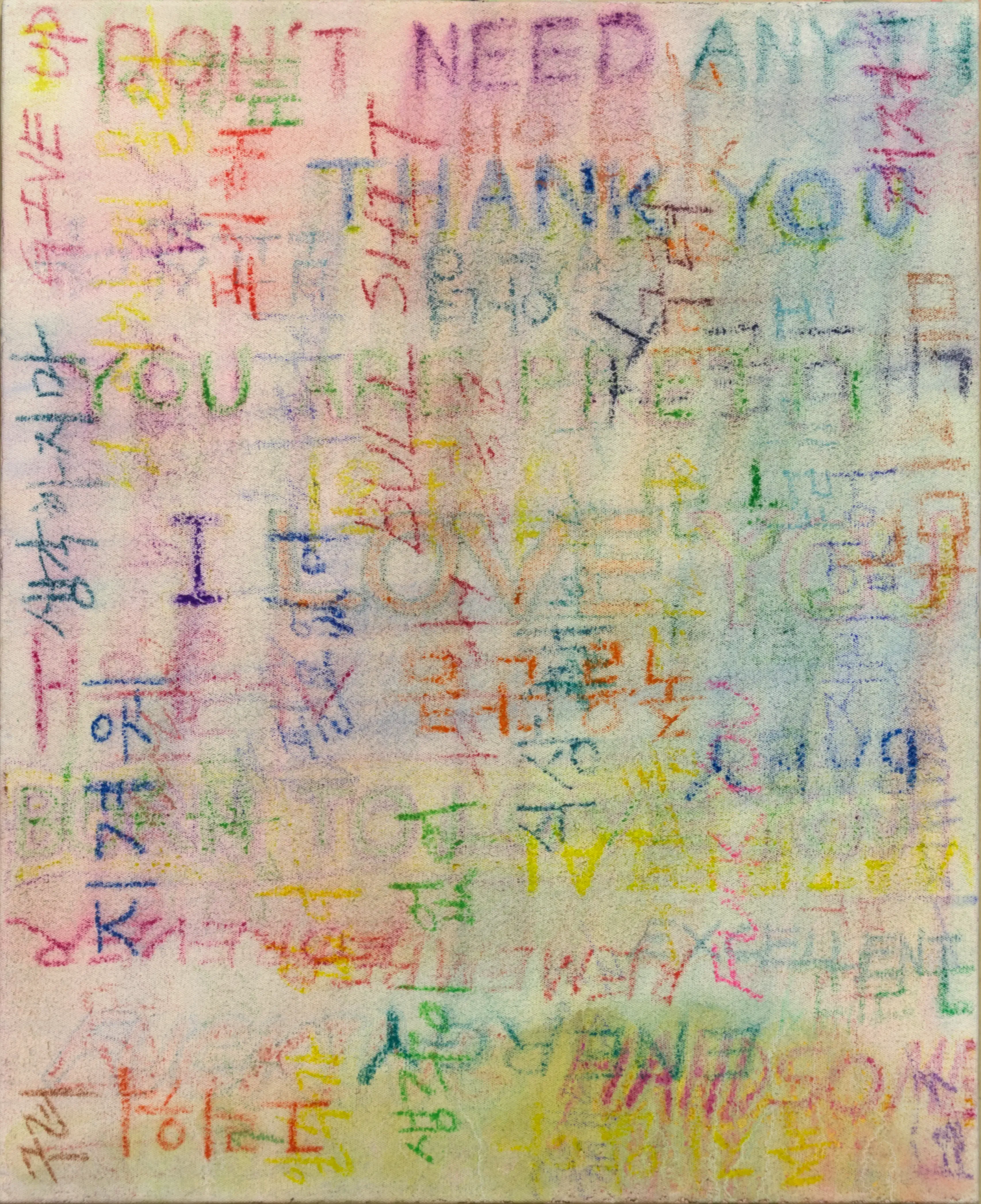 Thinking-03, 2022, Pastel, acrylic on canvas, 65 x 53 cm.webp